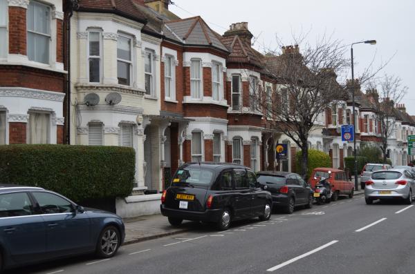 Sash windows after renovation in London